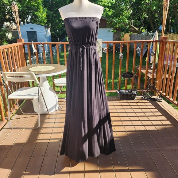ROLLA COSTER Black Strapples Dress Size L - Picture 1 of 12